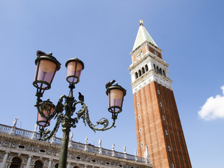 Fototapeta na wymiar Campanile of Piazza San Marco