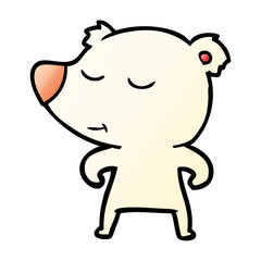 cartoon polar bear