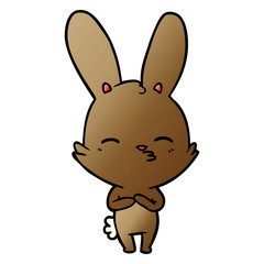 curious bunny cartoon