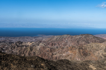 A view of the Gulf of Tadjoura from Arta, Djibouti, East Africa - Arta Mountains