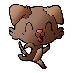laughing cartoon dog