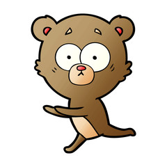 worried bear cartoon