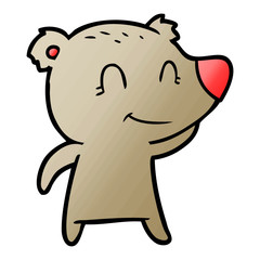 smiling bear cartoon