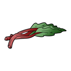 Obraz na płótnie Canvas cartoon rhubarb