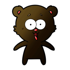 laughing teddy  bear cartoon