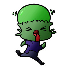 weird cartoon alien
