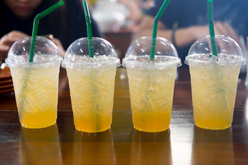 Cold lemon honey