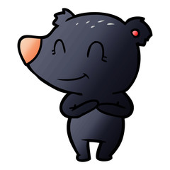 friendly bear cartoon