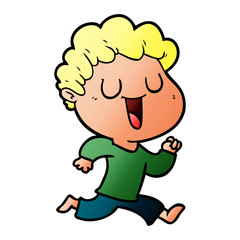 laughing cartoon man