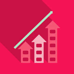 Schedule chart on table vector. Economic visualization information, business report graph illustration