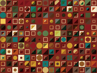 背景　図形　カラフル