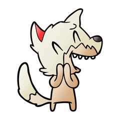 laughing fox cartoon