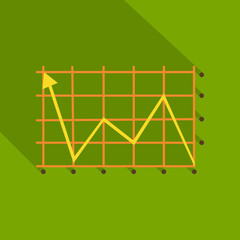 Schedule chart on table vector. Economic visualization information, business report graph illustration