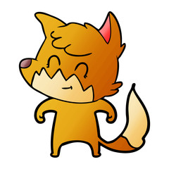 cartoon friendly fox