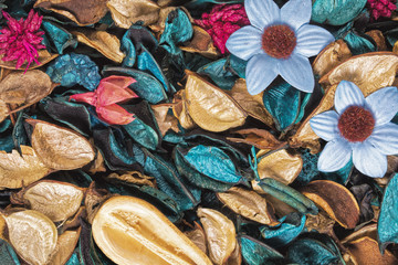 Background of beautiful and colorful Ocean Scent potpourri