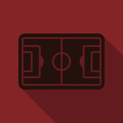 A realistic textured grass football / soccer field. Vector EPS 10. File contains transparencies.