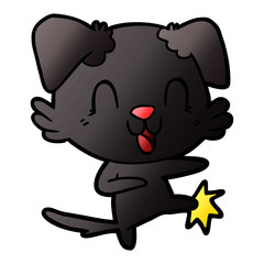 laughing cartoon dog