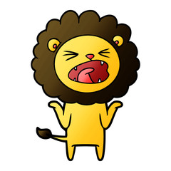 Fototapeta premium cartoon lion