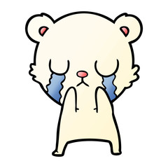 crying polar bear cartoon