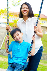 Mother and son