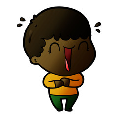 laughing cartoon man