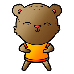 happy cartoon bear