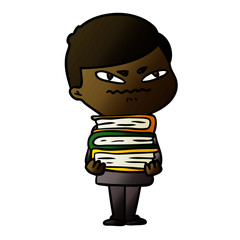 cartoon angry man