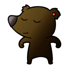 happy cartoon bear