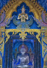 Obraz premium Altar at the Blue Temple Chiang Rai Thailand