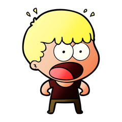 cartoon shocked man