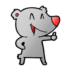 laughing bear cartoon