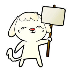 happy cartoon dog