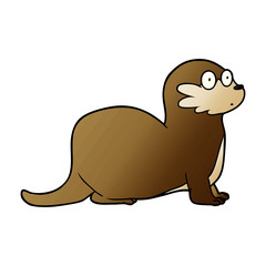 cartoon otter