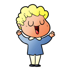 laughing cartoon man