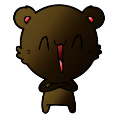 happy bear cartoon