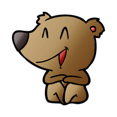 laughing bear cartoon