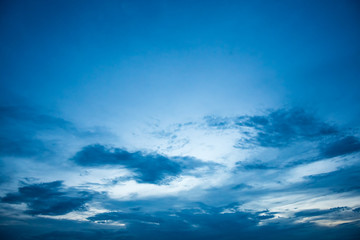 Naklejka na ściany i meble Cloud and blue sky background