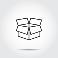 box icon or logo packaging vector illustration