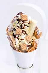 Bubble Waffle mit Keks