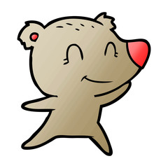 friendly bear cartoon