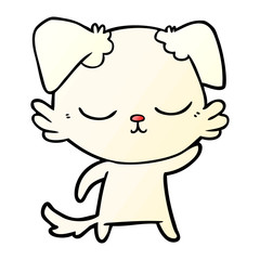 cute cartoon dog