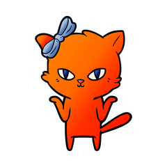 cute cartoon cat