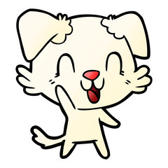laughing cartoon dog