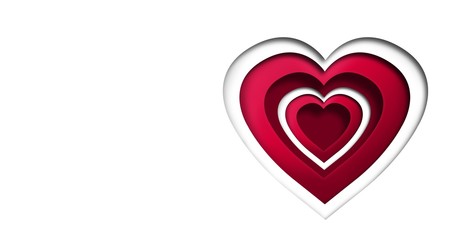 Valentines day design with hearts