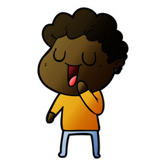 laughing cartoon man