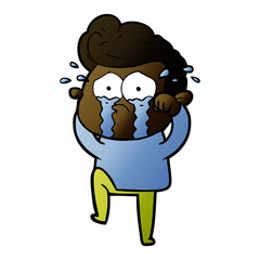 cartoon crying man