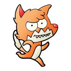 cartoon grinning fox
