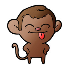 funny cartoon monkey