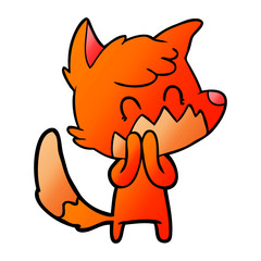 cartoon friendly fox