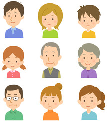 顔　セット　真顔